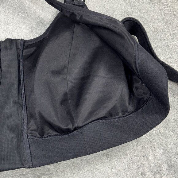 SHEFIT Ultimate Sports Bra Womens High Impact Black Front Zip Adjustable Straps - Picture 6 of 7